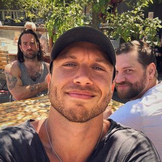 Earned lunch, with Jip and Joey.
